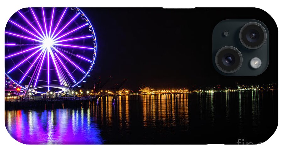 Wheel iPhone Case featuring the photograph The Seattle Ferris Wheel by Deborah Klubertanz