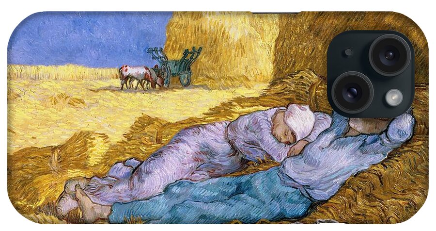 Noon iPhone Case featuring the painting The Siesta by Vincent Van Gogh