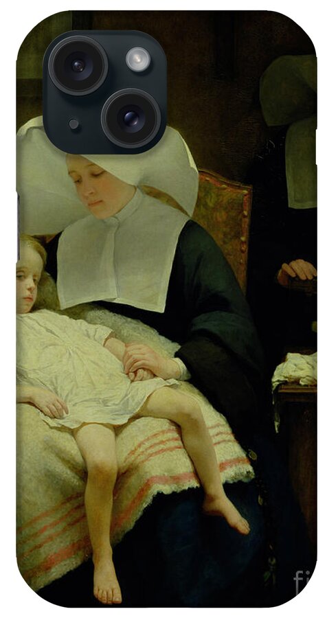 Sisters iPhone Case featuring the painting The Sisters of Mercy by Henriette Browne