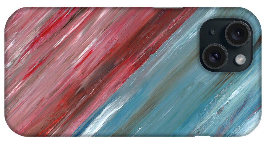 Art iPhone Case featuring the painting The song of the horizon B by Ovidiu Ervin Gruia