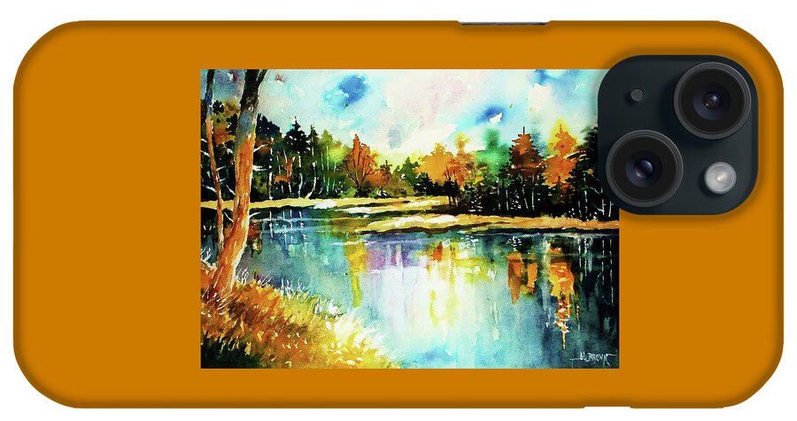 Lalke iPhone Case featuring the painting The Splendor and Color of Autumn by Al Brown