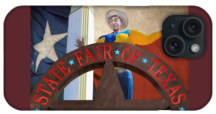 Big Tex iPhone Case featuring the photograph The State Fair of Texas by David and Carol Kelly