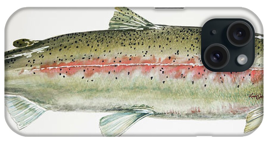 Trout iPhone Case featuring the painting The Steelhead by Link Jackson