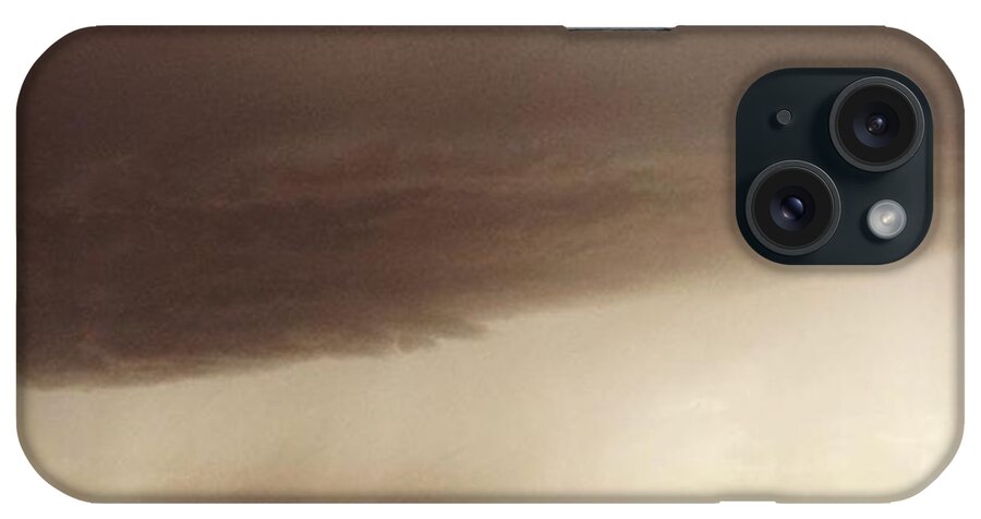 Picture iPhone Case featuring the photograph The Storm Is Coming Down Crazy Here In by Alex Snay