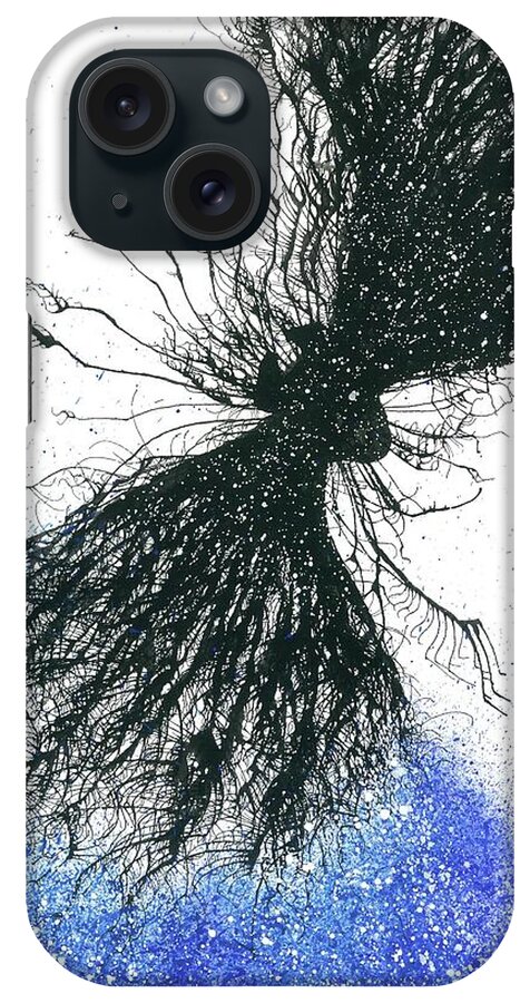 Abstract iPhone Case featuring the painting The Story Of A Free-Spirited Soul #627 by Rainbow Artist Orlando L