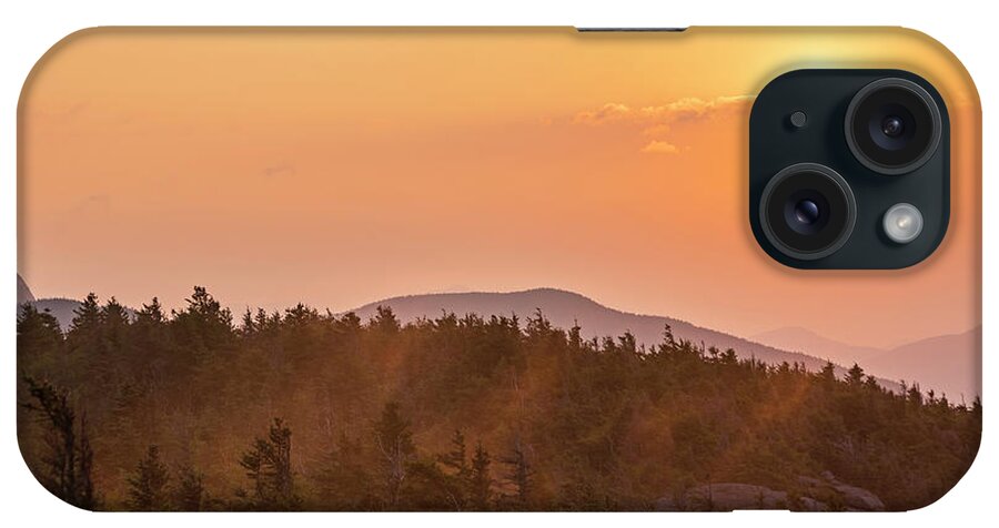 Adirondacks iPhone Case featuring the photograph The Sunrise from Phelps Mountain Summit in the Adirondacks Sun Rising over the Clouds 2 by Toby McGuire