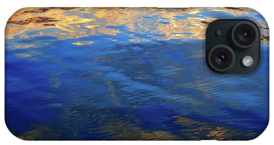 Abstract iPhone Case featuring the photograph The Surface Is A Reflection by Lyle Crump