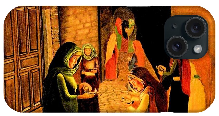 Parable iPhone Case featuring the painting The Ten Virgins Parable by Victoria Rhodehouse