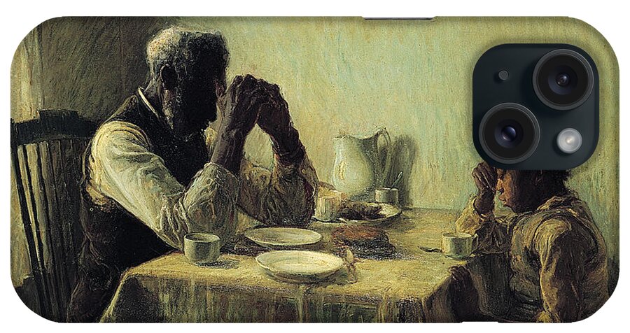 Henry Ossawa Tanner iPhone Case featuring the painting The Thankful Poor by Celestial Images