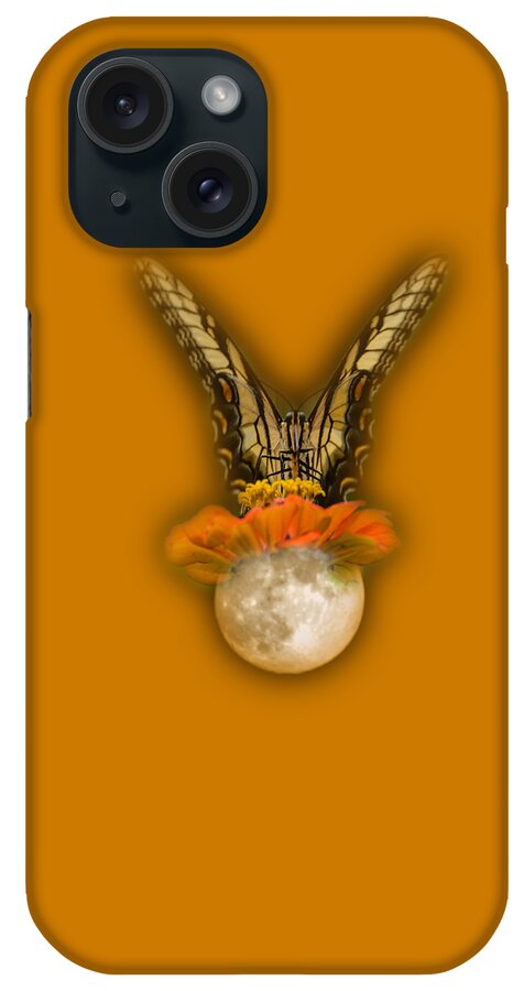 Moon iPhone Case featuring the photograph The Tiger Has Landed Tee-shirt by Donna Brown