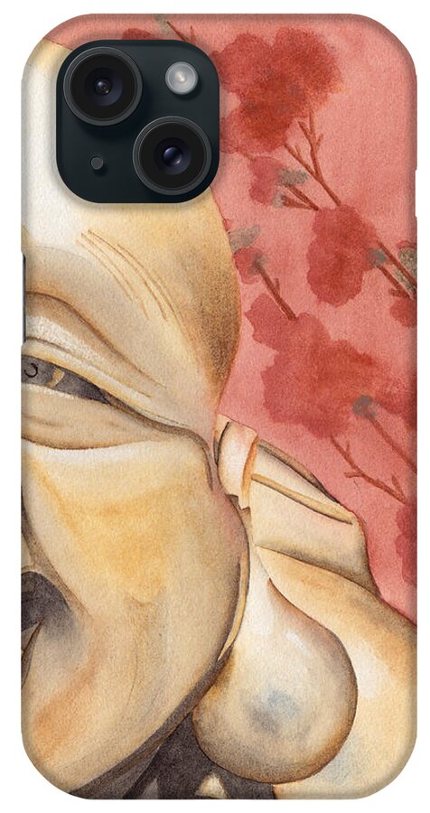 Buddha iPhone Case featuring the painting The Travelling Buddha Statue by Ken Powers