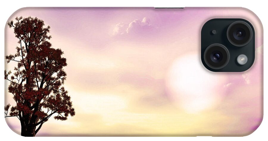 Tree iPhone Case featuring the mixed media The Tree by Tyler Robbins
