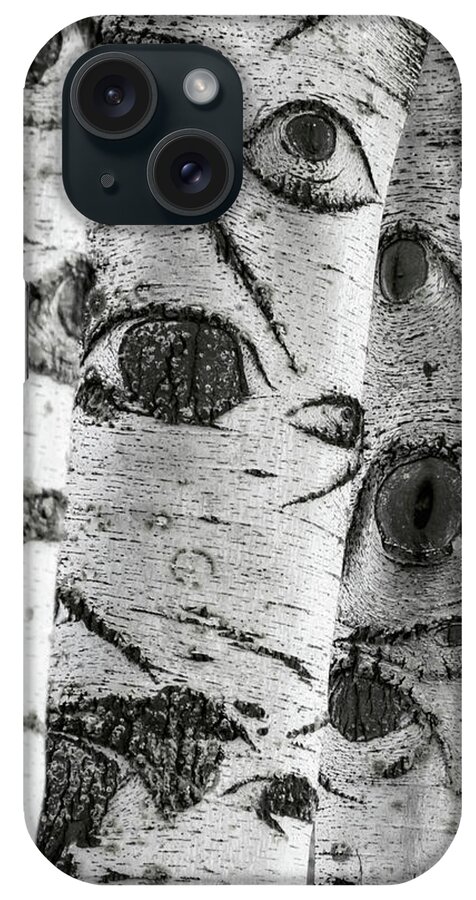 Trees iPhone Case featuring the photograph The Trees Have Eyes by Wim Lanclus