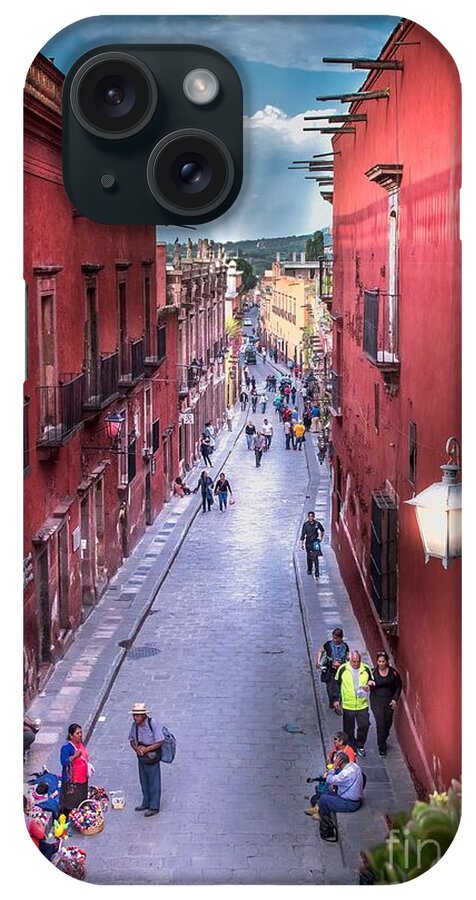 Street iPhone Case featuring the photograph The View Down Recreo by Barry Weiss