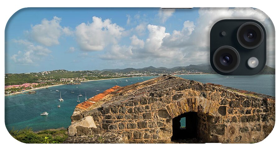 Pigeon iPhone Case featuring the photograph The view from Fort Rodney on Pigeon Island Gros Islet Caribbean by Toby McGuire