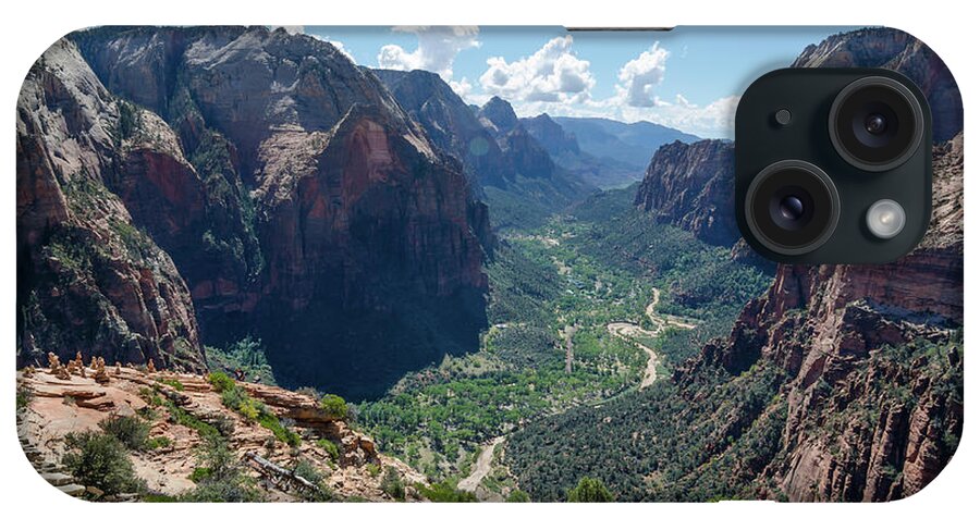 Landscape iPhone Case featuring the photograph The View From The Top by Margaret Pitcher