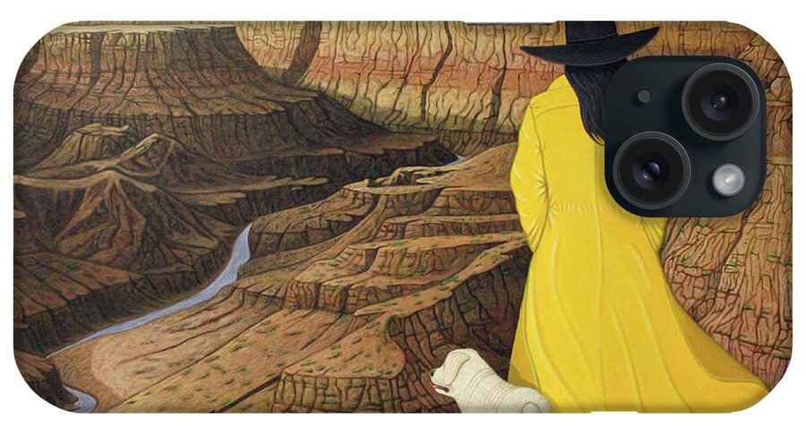 Grand Canyon iPhone Case featuring the painting The View by Lance Headlee