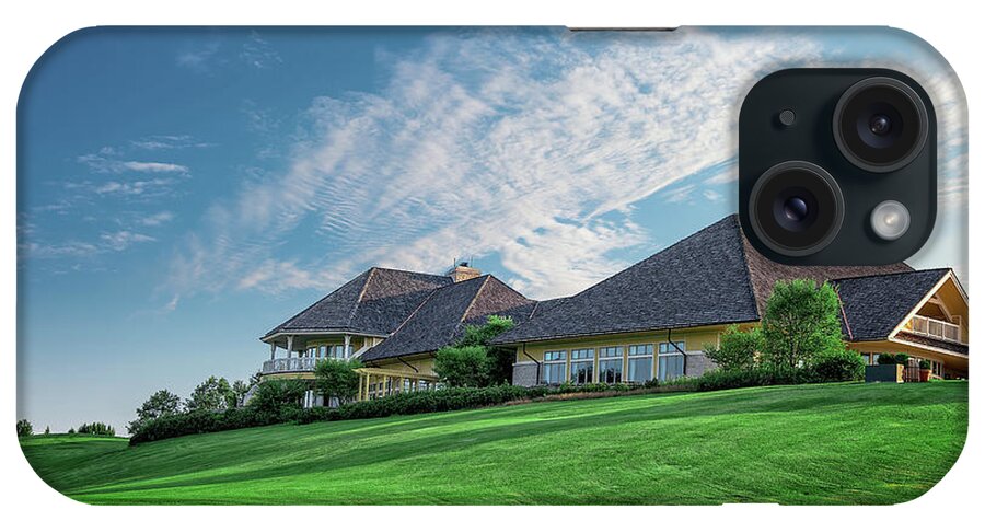 Golf iPhone Case featuring the photograph The Virtues Golf Course Clubhouse by Tom Mc Nemar