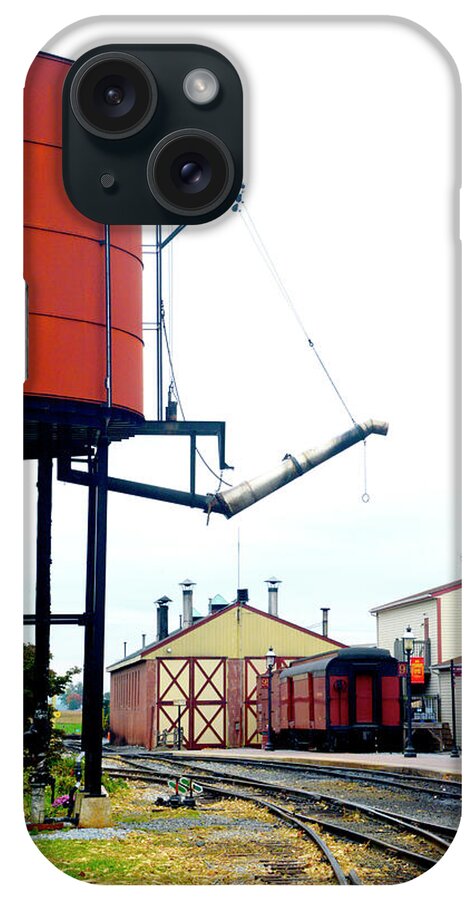 Railroad iPhone Case featuring the photograph The Water Tower by Paul W Faust - Impressions of Light