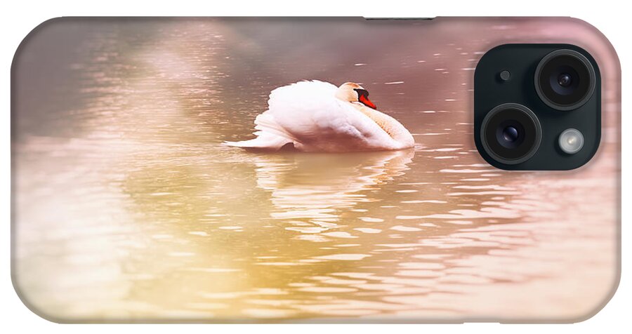 Swan iPhone Case featuring the photograph The White Pearl by Jaroslav Buna