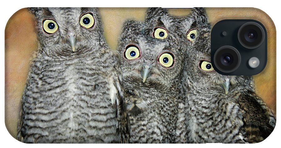 Screech Owls iPhone Case featuring the photograph The Who by Peg Runyan
