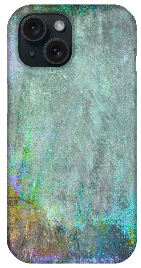 Gold iPhone Case featuring the painting The Writing on the Wall by Julie Niemela