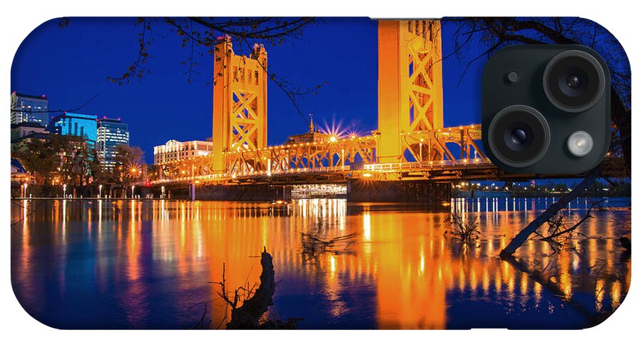 Bridge iPhone Case featuring the photograph The Yellow Bridge by Janet Kopper