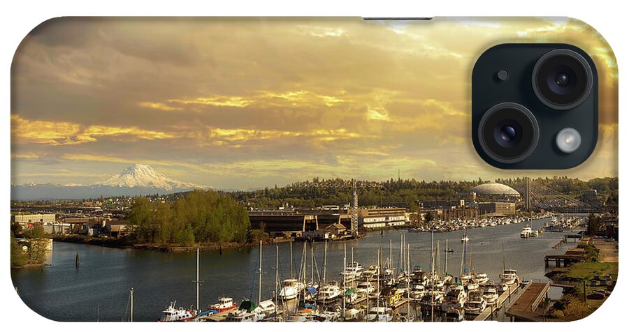 Tacoma iPhone Case featuring the photograph Thea Foss Waterway in Tacoma Washington by David Gn