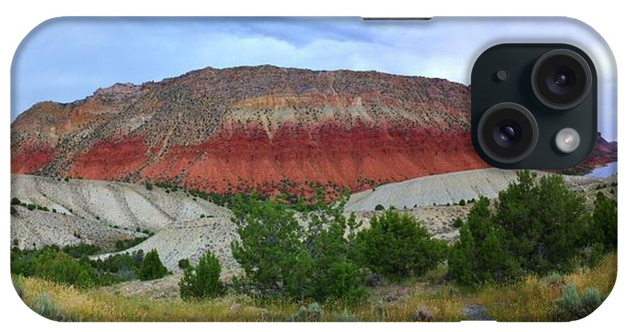 Flaming Gorge iPhone Case featuring the photograph There Is A Reason For The Name Flaming by David Andersen