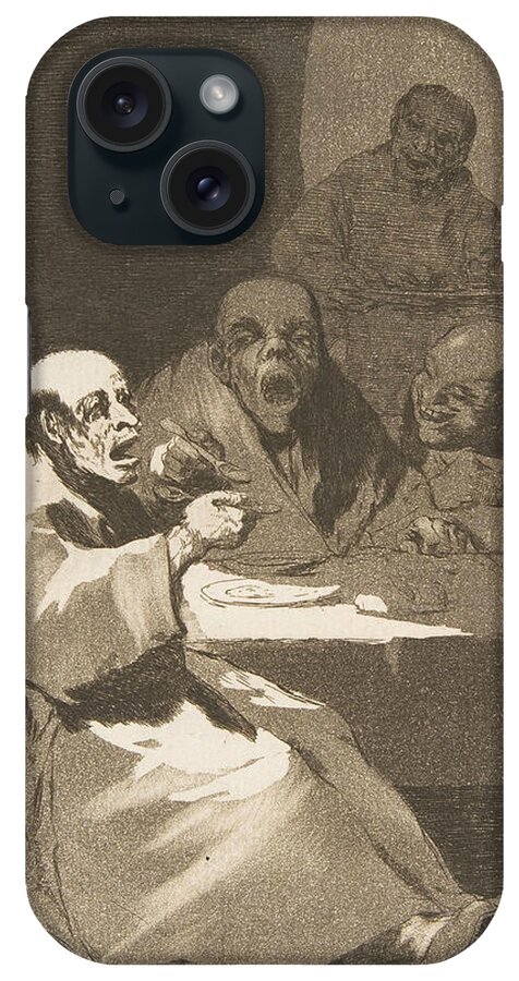 Spanish Art iPhone Case featuring the relief They are hot by Francisco Goya