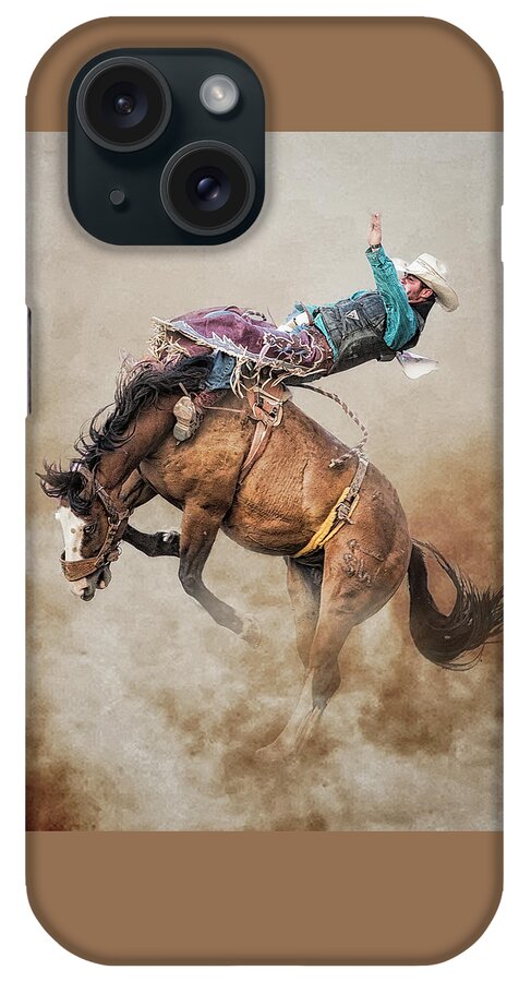Western iPhone Case featuring the photograph They Danced by Ron McGinnis