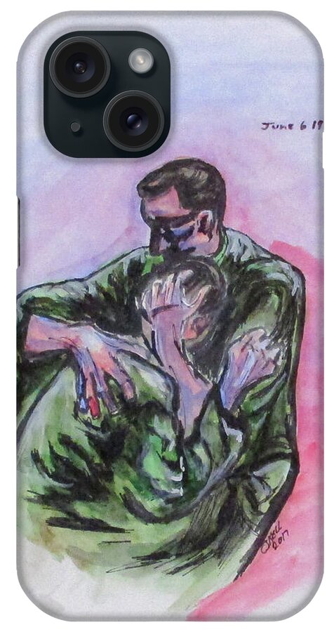 War iPhone Case featuring the painting They Will Never Forget by Clyde J Kell