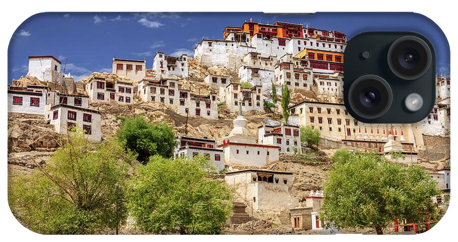 Asia iPhone Case featuring the photograph Thikse Monastery by Alexey Stiop