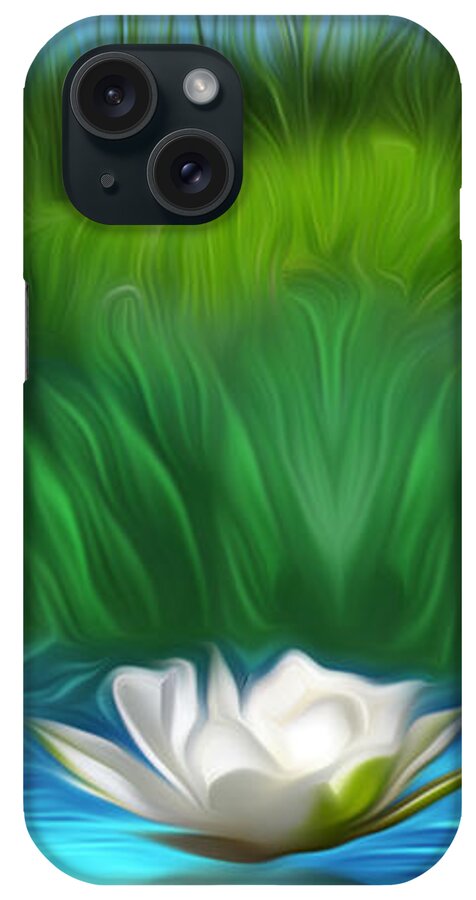 Semi-abstract iPhone Case featuring the digital art Third Eye Dimension by Giada Rossi