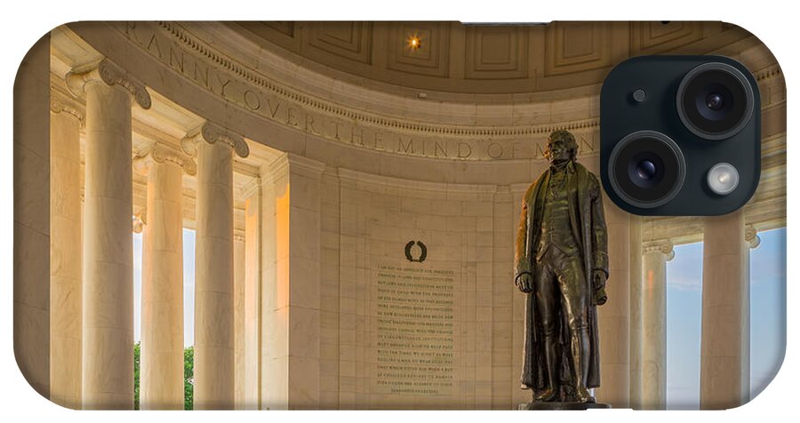 America iPhone Case featuring the photograph Thomas Jefferson by Inge Johnsson