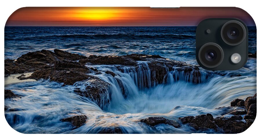 Oregon iPhone Case featuring the photograph Thor's Well by Rick Berk