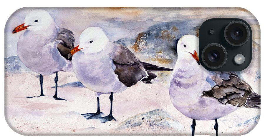 Birds iPhone Case featuring the painting Three Carmelites by Marsha Karle