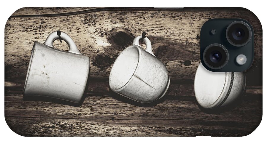 Coffee Cups iPhone Case featuring the photograph Three Coffee Cups by Fred Denner