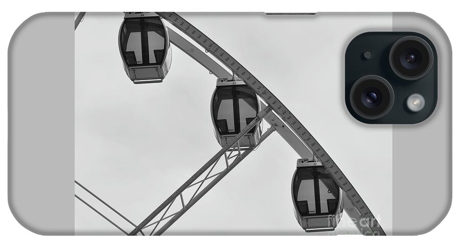 Ferris-wheel iPhone Case featuring the photograph Three Gondolas by Kirt Tisdale