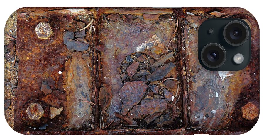 Rust iPhone Case featuring the photograph A Triptych Of Rust by Sandra Church