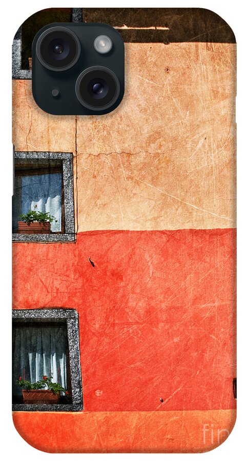 Windows iPhone Case featuring the photograph Three vertical windows by Silvia Ganora
