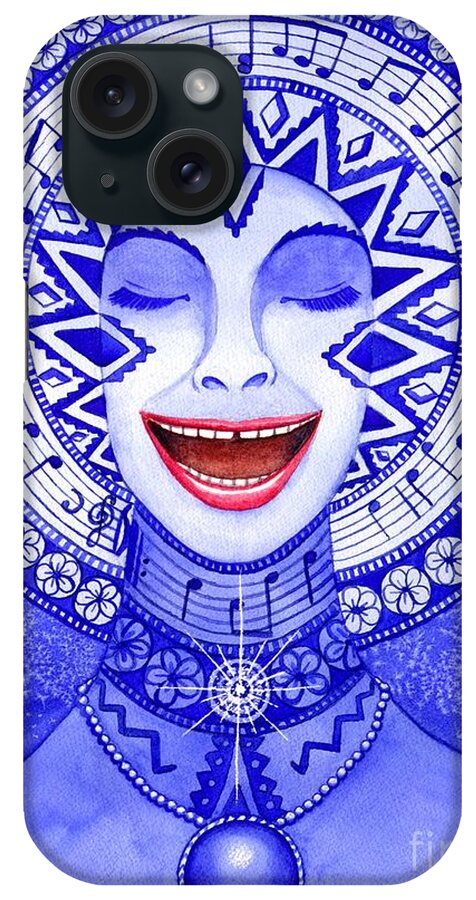 Chakra iPhone Case featuring the painting Throat Chakra by Catherine G McElroy