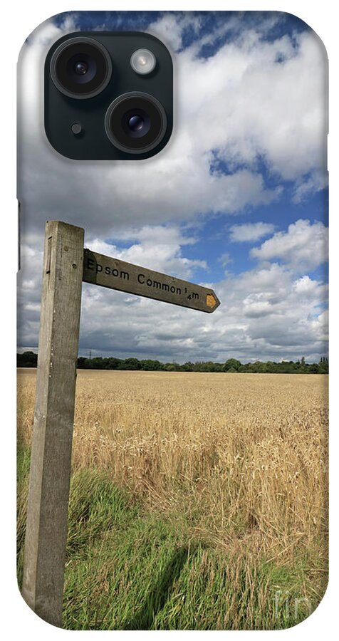 The Way Home English Countryside iPhone Case featuring the photograph Through English Countryside by Julia Gavin