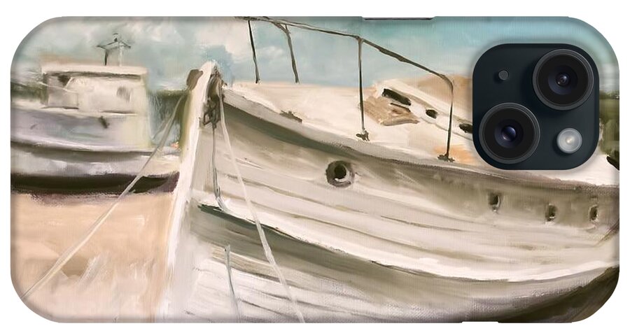 Tide Is Out iPhone Case featuring the painting Tide is Out by Melissa Herrin