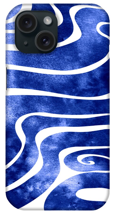 Swell iPhone Case featuring the mixed media Tide V by Stevyn Llewellyn