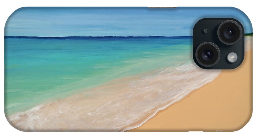 Florida iPhone Case featuring the painting Tide Washing In by Robyn Saunders
