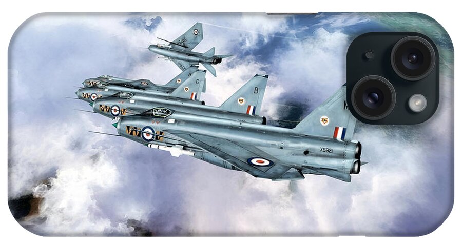 Aviation iPhone Case featuring the digital art Tiger Squadron Peel Off by Peter Chilelli