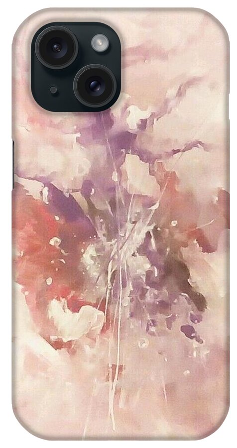 Abstract iPhone Case featuring the painting Time and again by Raymond Doward