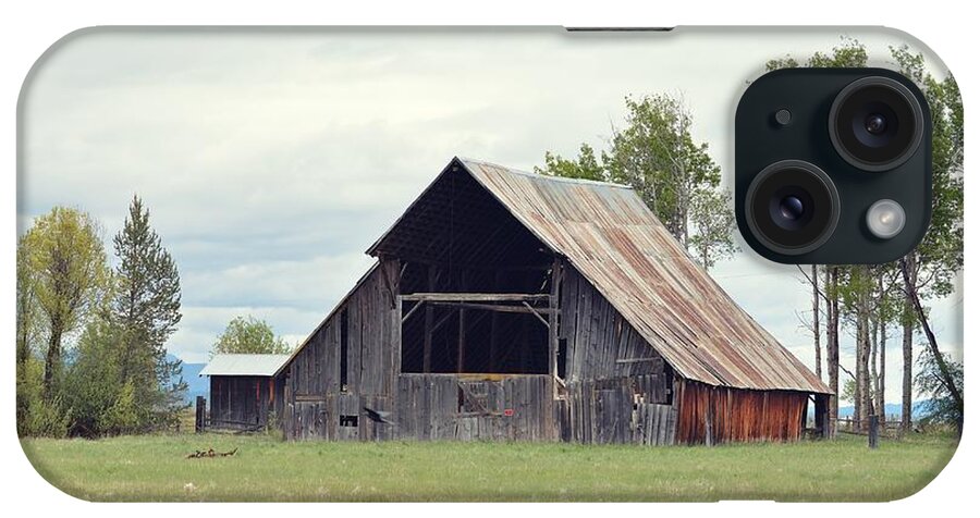 Barn iPhone Case featuring the photograph Time Warp by Fraida Gutovich