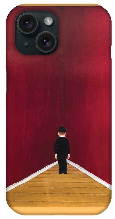 Modern Art T-shirt iPhone Case featuring the painting Timeout t-shirt by Thomas Blood